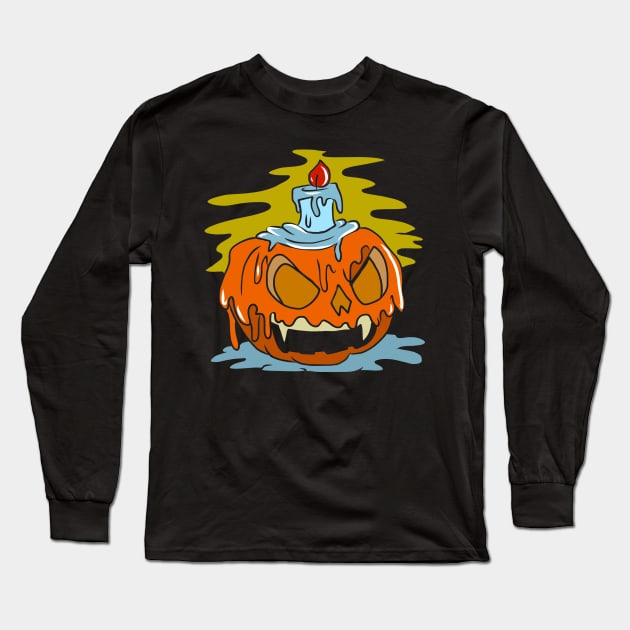 Helloween tshirt with nice Horro motive for creepy people Long Sleeve T-Shirt by KK-Royal